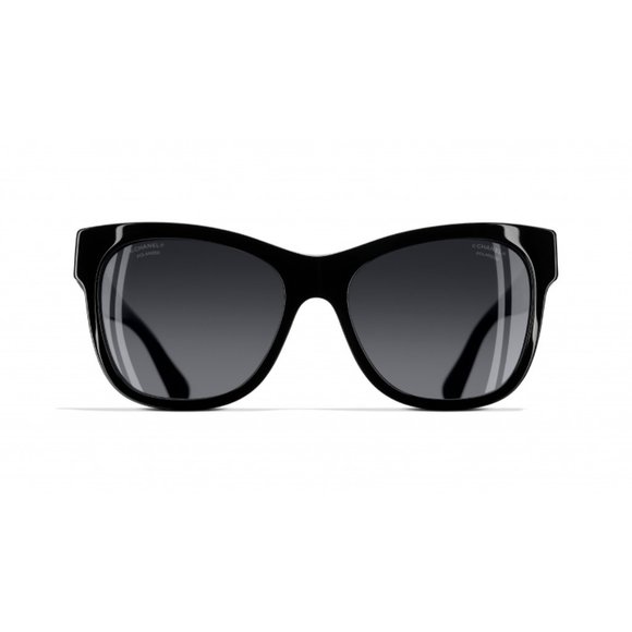 CHANEL Black Polarized Sunglasses CH5380 C501/S8 NIB Authentic Unused - Picture 4 of 11